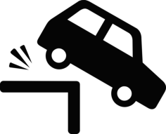 Car And Cliff Line Tracing Svg Vector, Free Vectors File